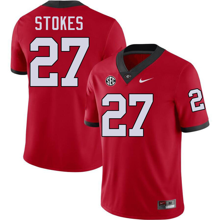 Eric Stokes Georgia Jersey,University Of Georgia Bulldogs Football Jersey,Uniforms,Gears-Red